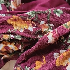 Tie neck flutter sleeve dress